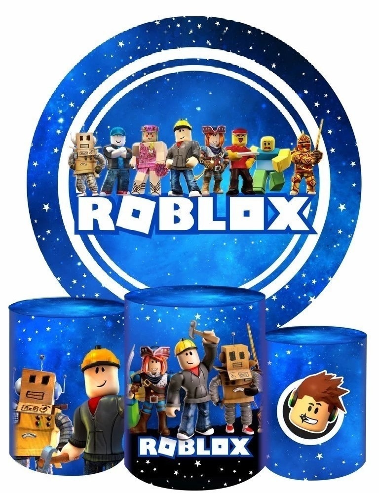 Roblox Circulo Branco Painel Redondo 150Cm - FOCUSEVENTOSJATAI