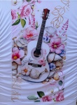 Boiadeira Violão Branco Painel Retangular 220X150Cm - imagem 1