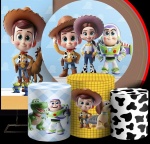 Toy Story 3D Cute Painel Redondo 150Cm - imagem 2