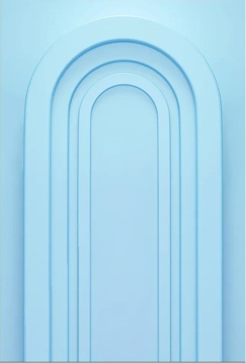 Portal Arcos Romano Azul Claro Fundo Azul Claro Painel Retangular 220X150Cms - FOCUSEVENTOSJATAI