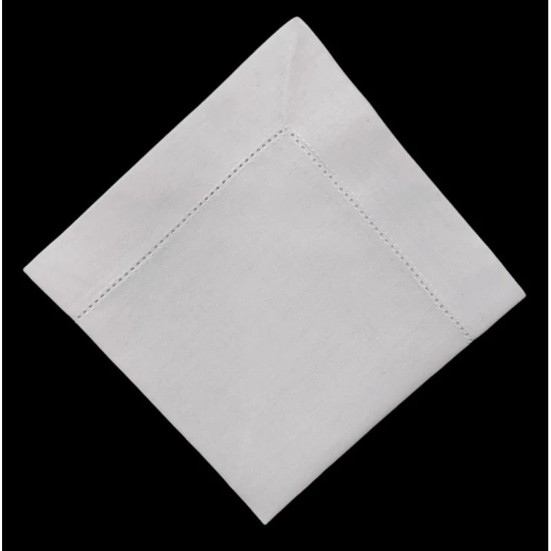Guardanapo Branco Ponto Ajour  Algoudão 50X50Cm - FOCUSEVENTOSJATAI