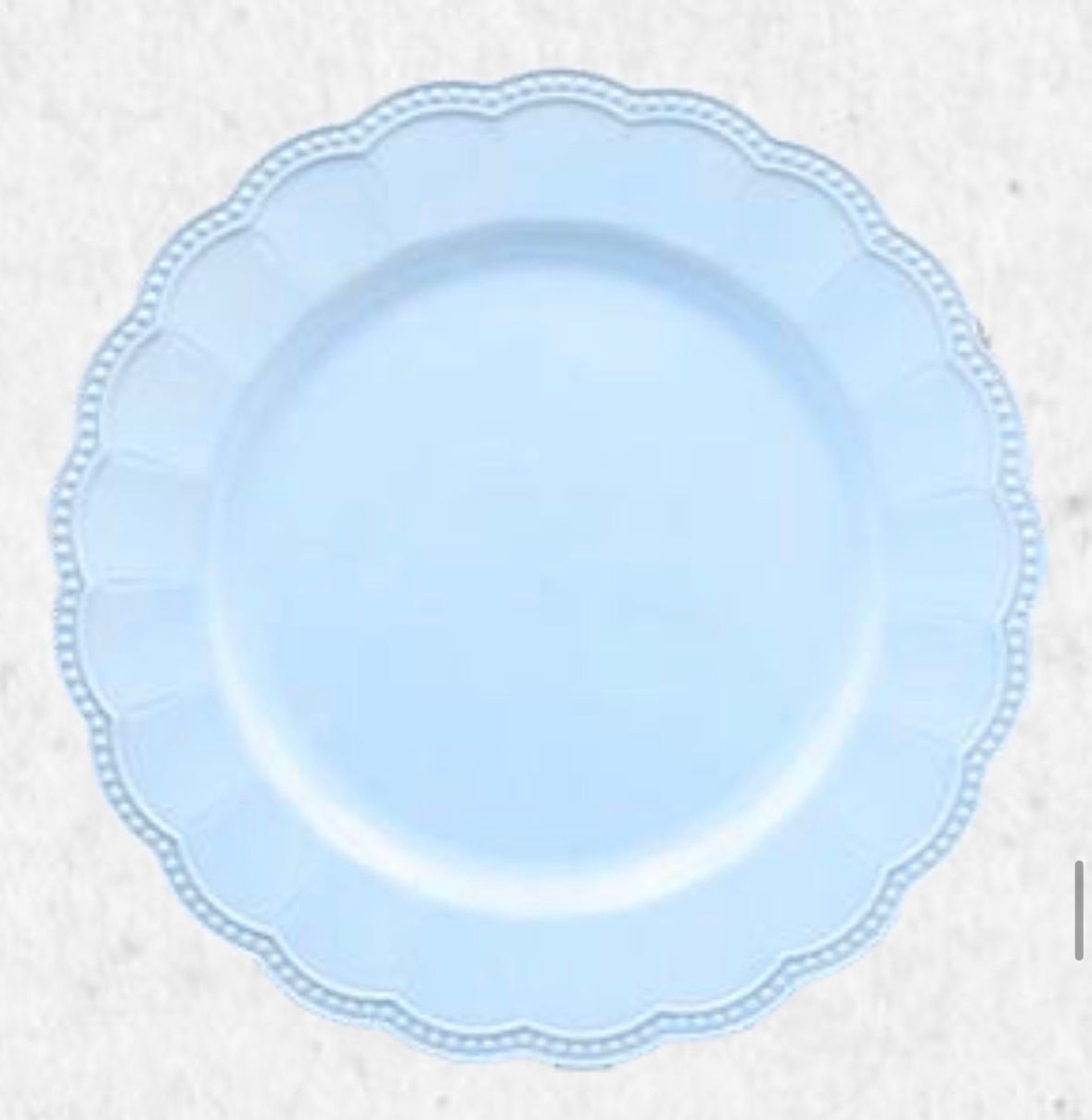 Sousplat Azul Claro Diamante Rafimex Redondo 33Cms - FOCUSEVENTOSJATAI