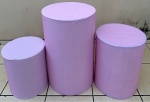 Rosa Claro Candy Liso Cilindro Redondo Pmg - imagem 1