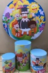 Mundo Bita Turma Completa Cilindro Redondo Pmg - imagem 2