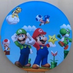 Super Marios Ceu Azul Painel Redondo 150Cm - imagem 1