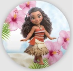 Moana Flor Do Beijo Painel Redondo 150Cm - imagem 1