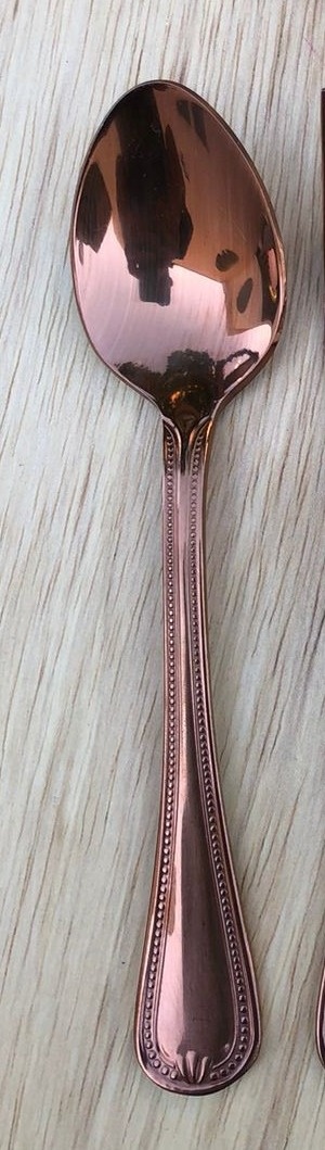 Colher Geneve Rose Gold Sobremesa 18Cm - FOCUSEVENTOSJATAI