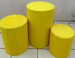 Amarelo Vivo Liso Cilindro Redondo Pmg - imagem 1