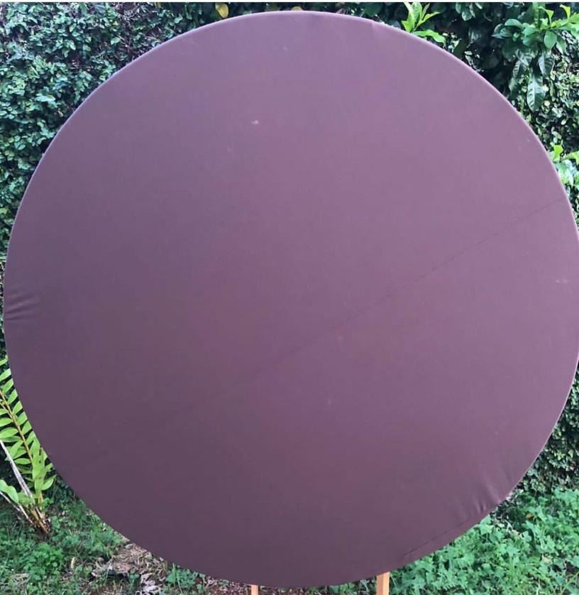 Marron Chocolate Liso Redondo 150Cm - FOCUSEVENTOSJATAI