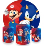 Super Marios E Sonic Cilindro Redondo Pmg - imagem 2