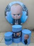 Poderoso Chefinho Branquinho Rolo de Filme Painel Redondo 150Cm - imagem 2