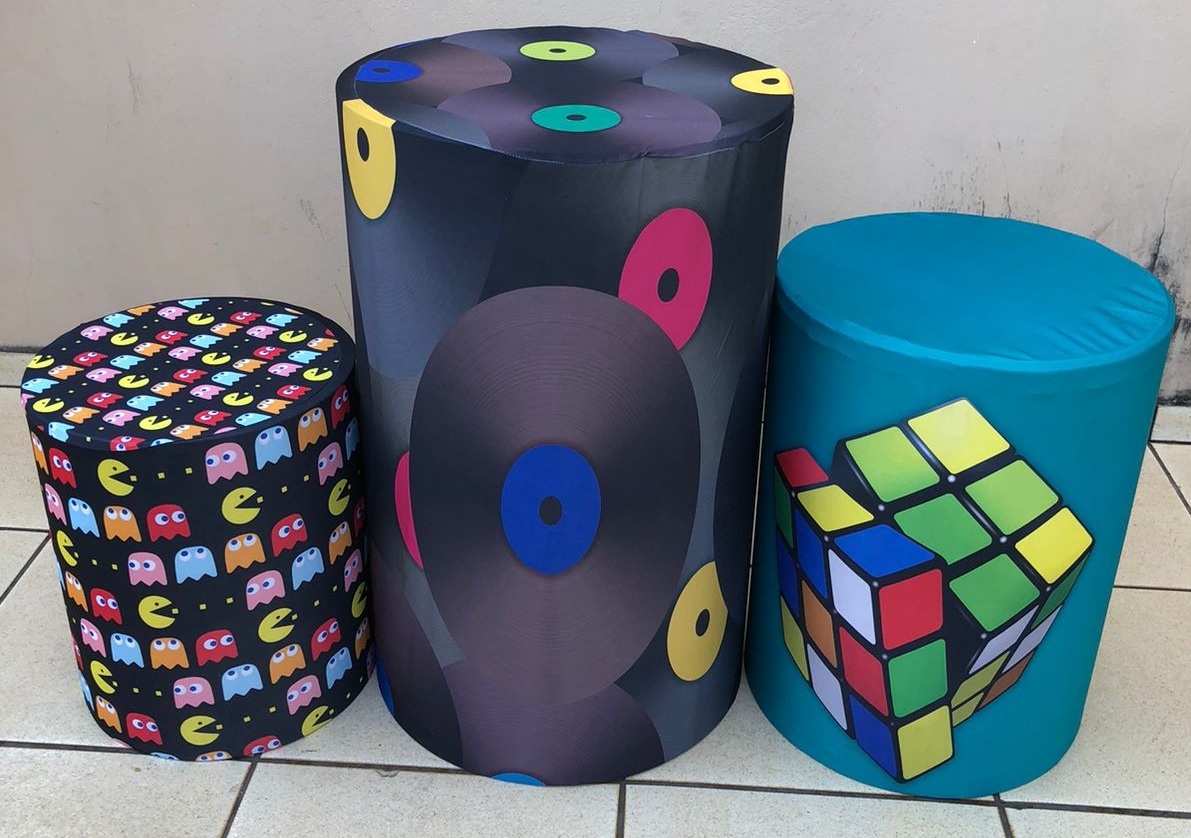 Balada Anos 80  Cubo Magico Pec Men E Disco Cilindro Red Pmg - FOCUSEVENTOSJATAI