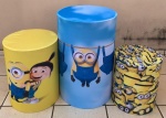 Minios Bananas Amarelas Cilindro Redondo Pmg - imagem 1