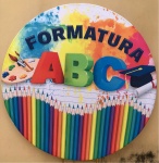 Formatura Infantil Abc Painel Redondo 150Cm - imagem 1