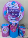 Mãe Floral Margaridas Coloridas Painel Redondo 150Cm - imagem 2