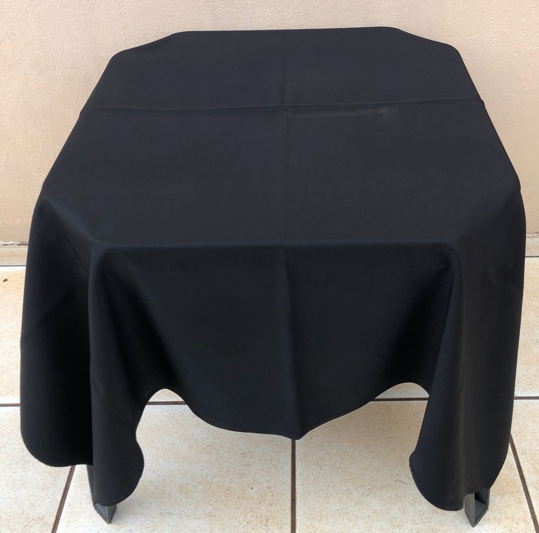 Forro Quadrado Preto Oxford 140X140Cm - FOCUSEVENTOSJATAI
