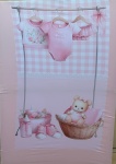 Cha Bebê Oh Baby Rosa Painel Redondo 150Cm - imagem 3
