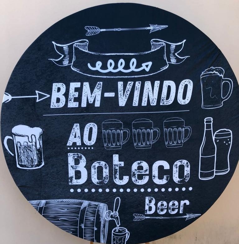 Boteco Grafite Bem Vindo Ao Boteco - Painel Redondo 150Cm - FOCUSEVENTOSJATAI