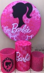 Barbie Moldura Preta Painel Redondo 150Cms - imagem 2