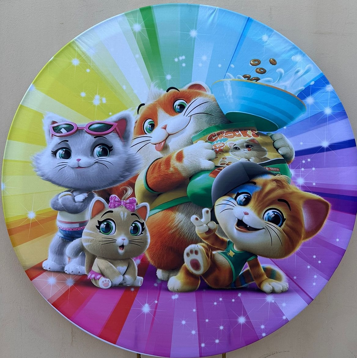 44 Gatos - Painel Redondo 150Cms - FOCUSEVENTOSJATAI