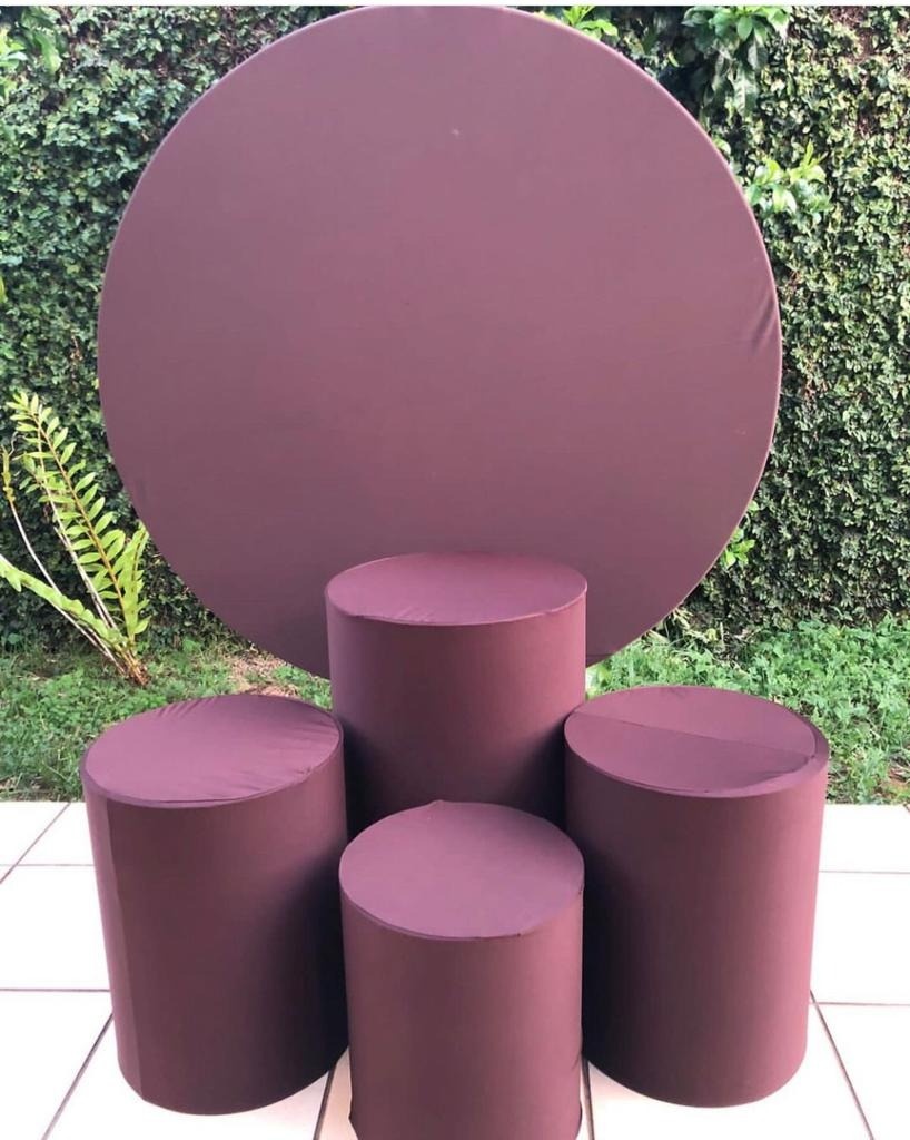 Marron Chocolate Liso Redondo  Cilindro 1P2M1G - FOCUSEVENTOSJATAI