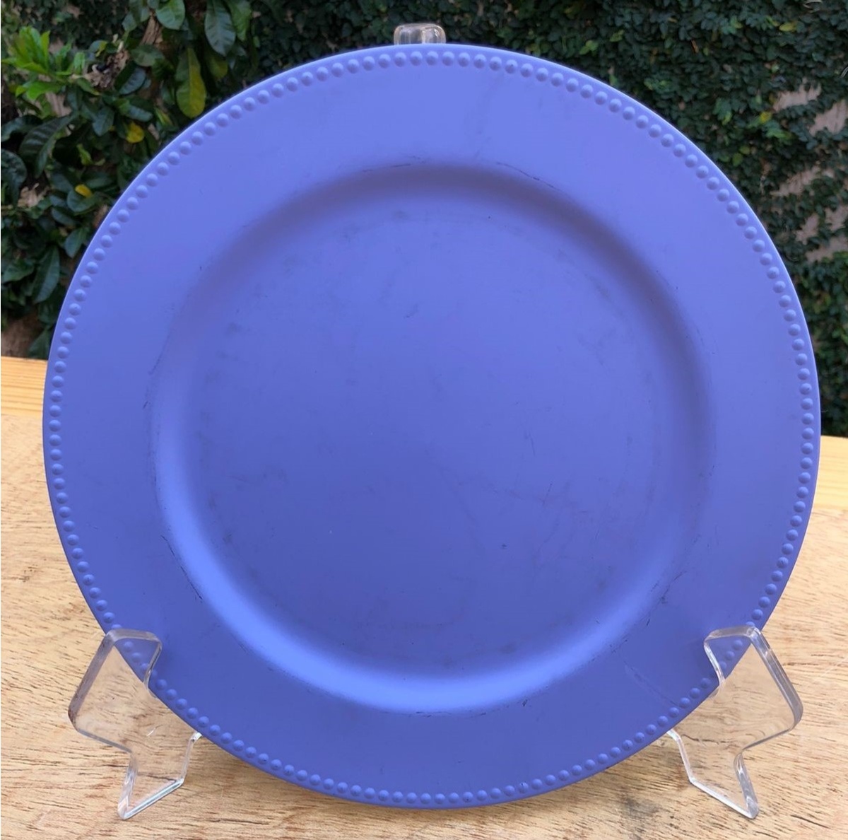 Sousplat Sobremesa Lavanda Lilás Candy Redondo 25Cm - FOCUSEVENTOSJATAI