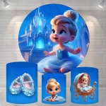 Cinderela 3D Baby Castelo de Cristal Cilindro Redondo Pmg - imagem 2