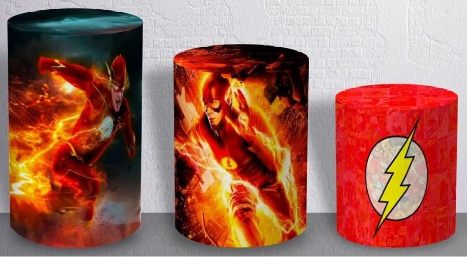 Flash Homem Raio Cilindro Redondo Pmg - FOCUSEVENTOSJATAI