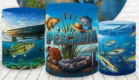 Pescador 3D Pescaria Cilindro Redondo  Pmg - FOCUSEVENTOSJATAI