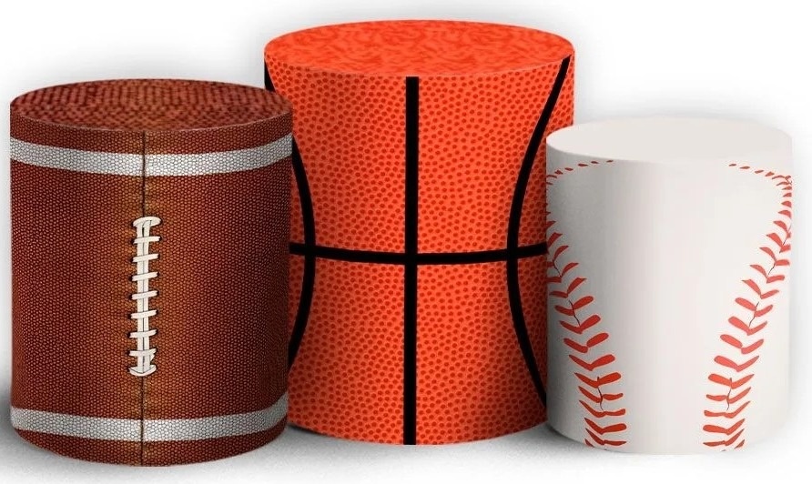 Esportes Diversos Bolas Basquete Tenis E Americano Cilindro Redond Pmg - FOCUSEVENTOSJATAI