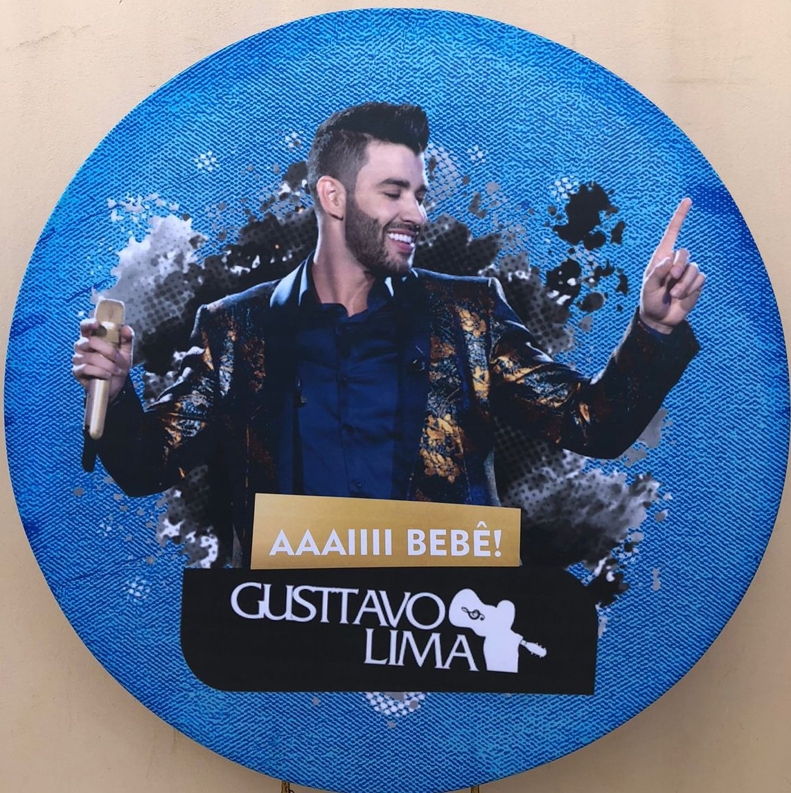 Gustavo Lima Painel Redondo 150Cm - FOCUSEVENTOSJATAI