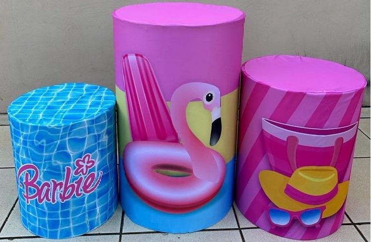 Pool Party Boia Flamingo E Barbie Cilindro Redondo Pmg - FOCUSEVENTOSJATAI