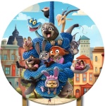 Zootopia 2 Painel Redondo 150Cm - imagem 1