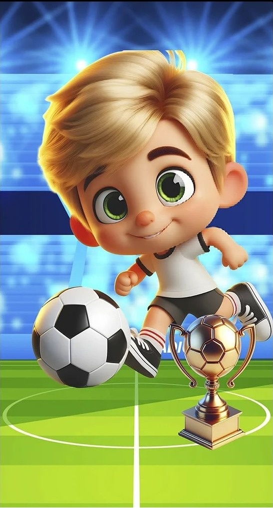 Futebol 3D Jogador Loirinho Fundo Vedrde Oliva Painel Retangular 220X150Cm - FOCUSEVENTOSJATAI