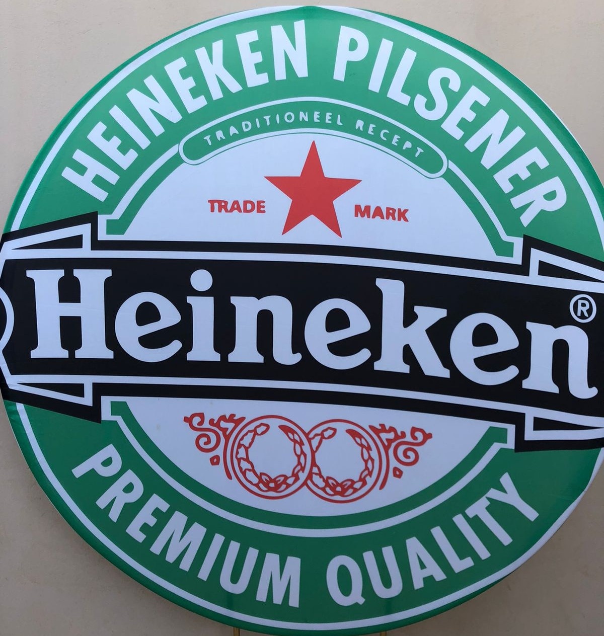 Boteco Heineken Faixa Preta Painel Redondo 150Cm - FOCUSEVENTOSJATAI