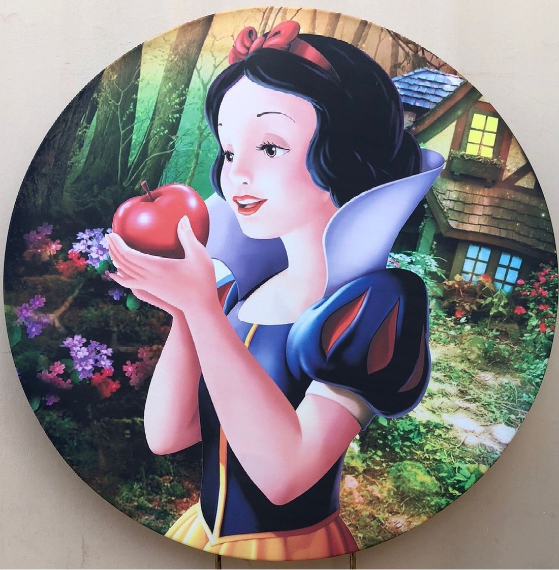 Branca de Neve E A Maça Painel Redondo 150Cm - FOCUSEVENTOSJATAI
