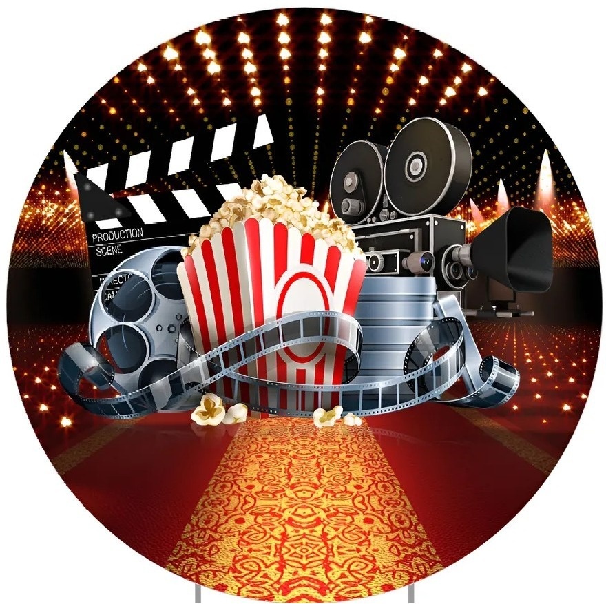 Cinema Oscar Painel Redondo 150Cm - FOCUSEVENTOSJATAI
