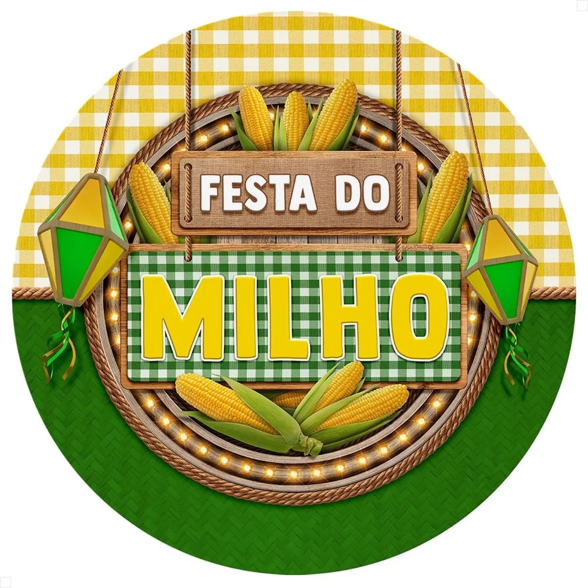 Festa Do Milho Painel Redondo 150Cm - FOCUSEVENTOSJATAI