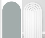 Cinza Liso Painel Redondo 150Cm - imagem 3