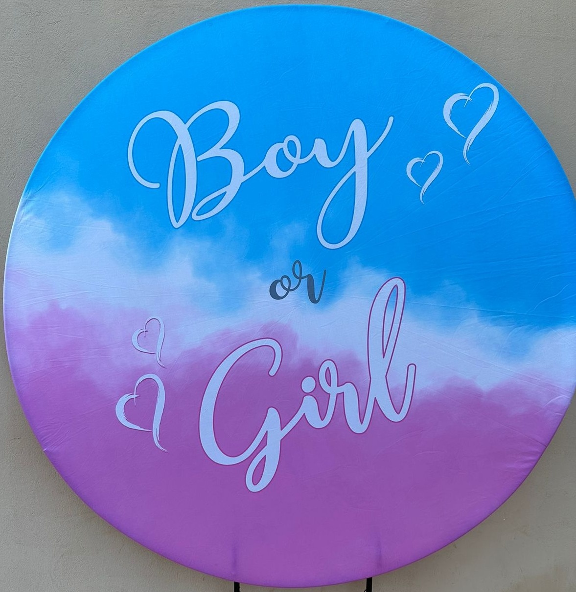 Chá Revelação Boy Or Girl Rosa E Azul Painel Red150Cms - FOCUSEVENTOSJATAI