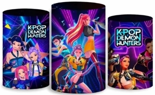 Guerreiras Do Kpop Demon Hunters Cilindro Redondo Pmg - FOCUSEVENTOSJATAI