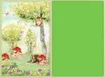 Bosque Encantado Corujinha Painel Retangular 220X150Cm Fundo Verde Maça - imagem 2