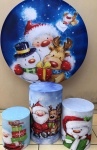 Natal Neve Painel Redondo 150Cm - imagem 2