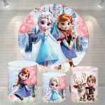 Frozen 3D Cute Castelo Florido Cilindro Redondo Pmg - imagem 2