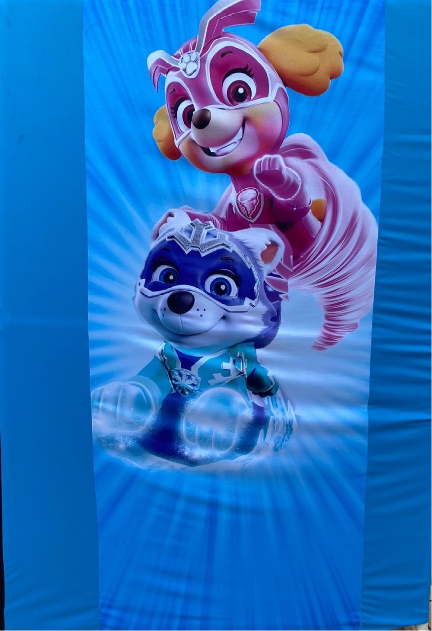 Patrulha Canina Super Filhos  Painel Retangular 220X150Cm - FOCUSEVENTOSJATAI