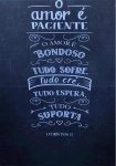 Casamento Amor E Paciente Painel Retangular 220X150Cm Fundo Preto Liso 31 - imagem 1