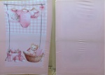 Rosa Claro Liso Fundo Cha Bebe Oh Baby Rosa  Painel Retangular 220X150Cms - imagem 2