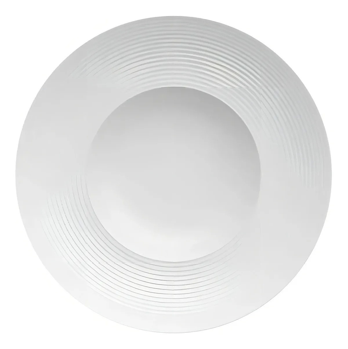 Prato Risotto Laguna Branco Porcelana Germer 25Cms - FOCUSEVENTOSJATAI