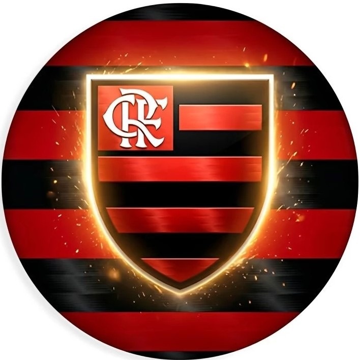 Futebol Flamengo Escudo Led Painel Redondo 150Cm - FOCUSEVENTOSJATAI