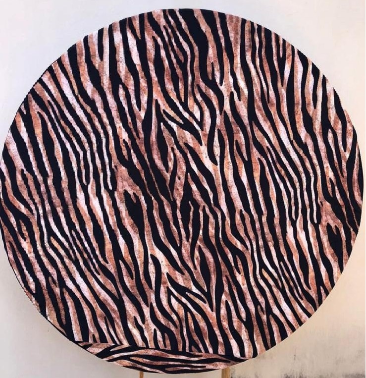 Animal Print Tigresa Painel Redondo 150Cms - FOCUSEVENTOSJATAI
